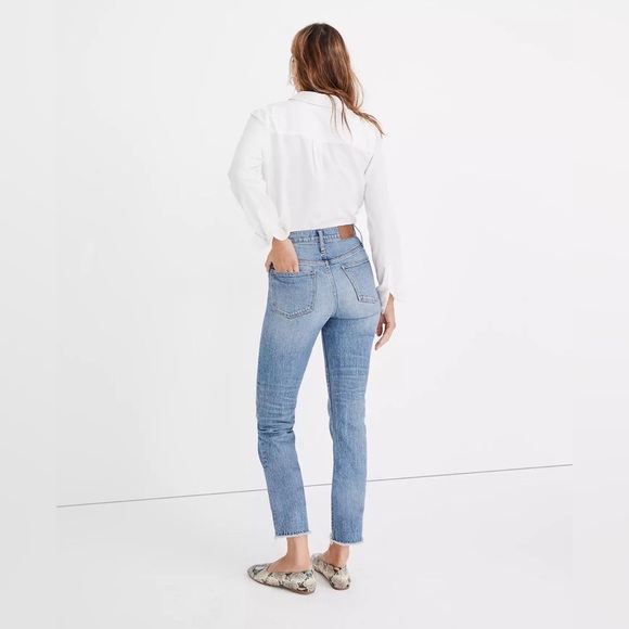 Madewell The Perfect Vintage Jean Enmore Wash Raw-Hem Petite Size 25P - Picture 3 of 8